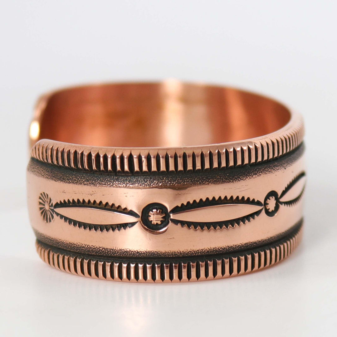 Stamped Copper Cuff by Karl Nataani - Garland's