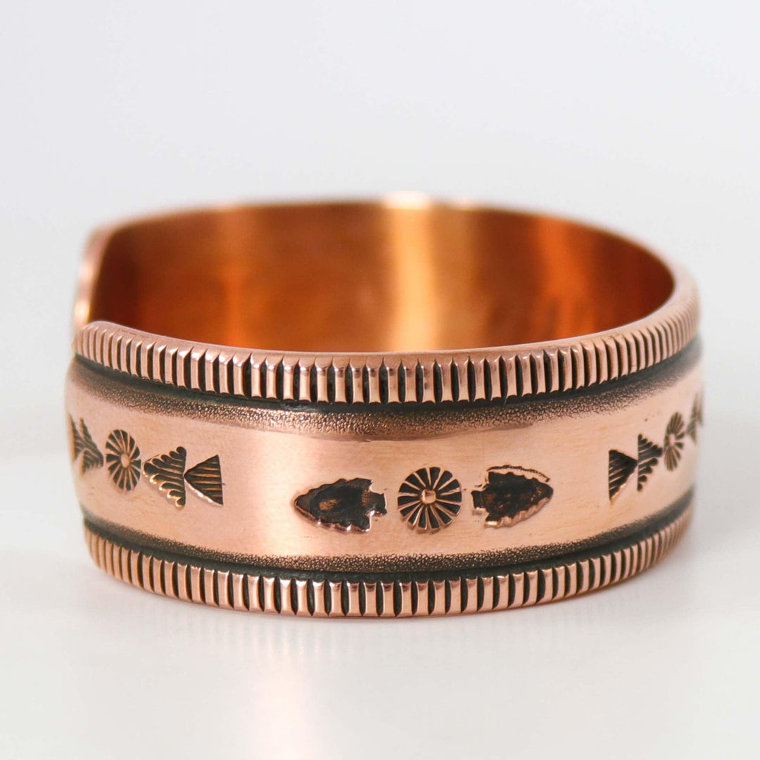 Stamped Copper Cuff by Karl Nataani - Garland's