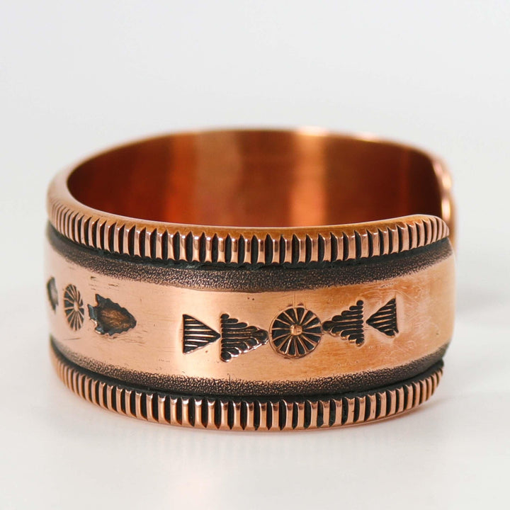 Stamped Copper Cuff by Karl Nataani - Garland's