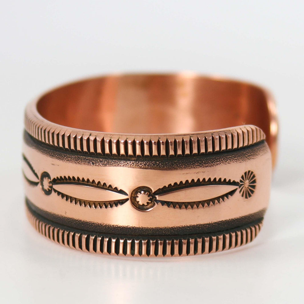 Stamped Copper Cuff by Karl Nataani - Garland's