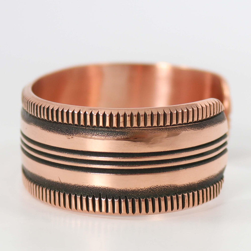 Stamped Copper Cuff by Karl Nataani - Garland's