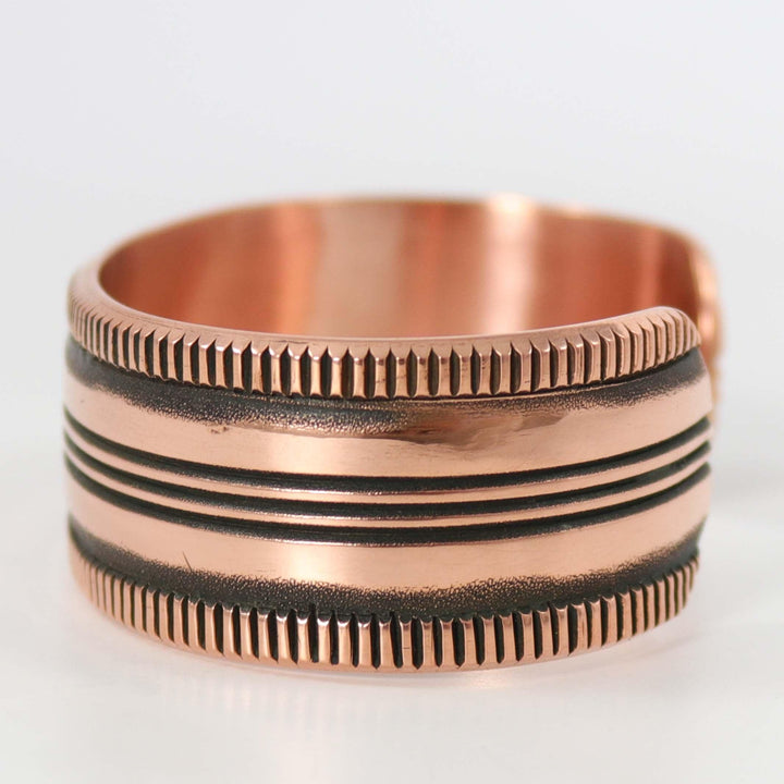 Stamped Copper Cuff by Karl Nataani - Garland's