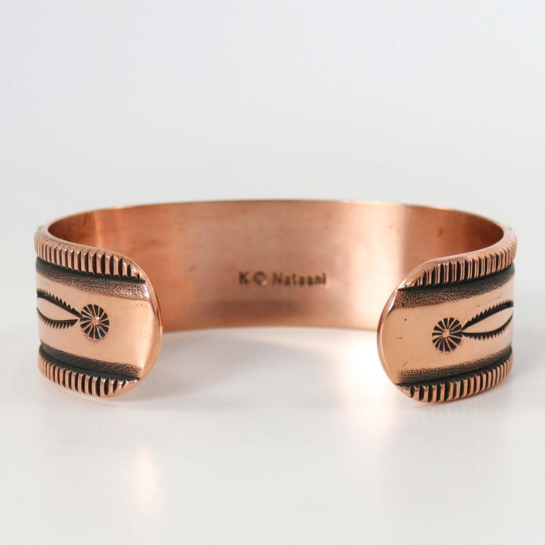 Stamped Copper Cuff by Karl Nataani - Garland's
