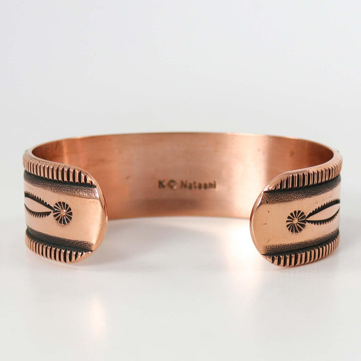 Stamped Copper Cuff by Karl Nataani - Garland's