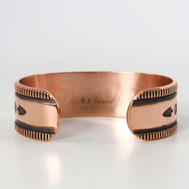 Stamped Copper Cuff by Karl Nataani - Garland's
