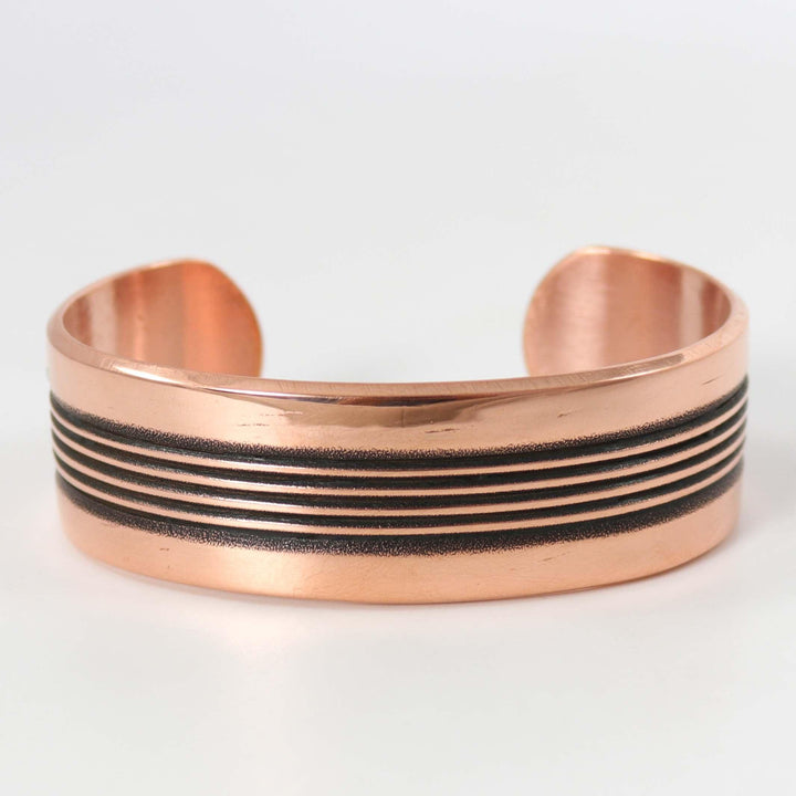 Stamped Copper Cuff by Karl Nataani - Garland's