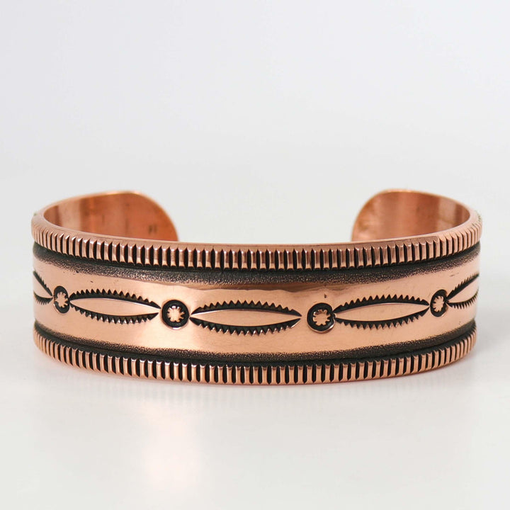 Stamped Copper Cuff by Karl Nataani - Garland's
