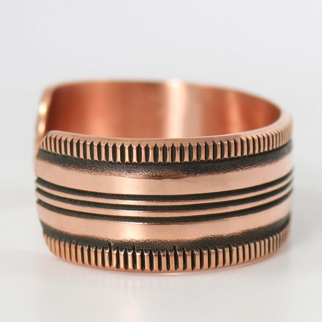Stamped Copper Cuff by Karl Nataani - Garland's