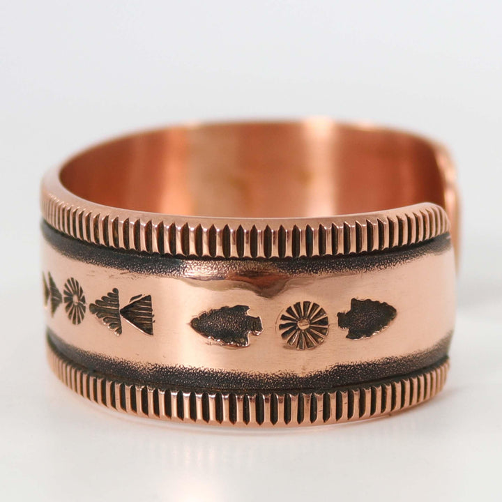 Stamped Copper Cuff by Karl Nataani - Garland's