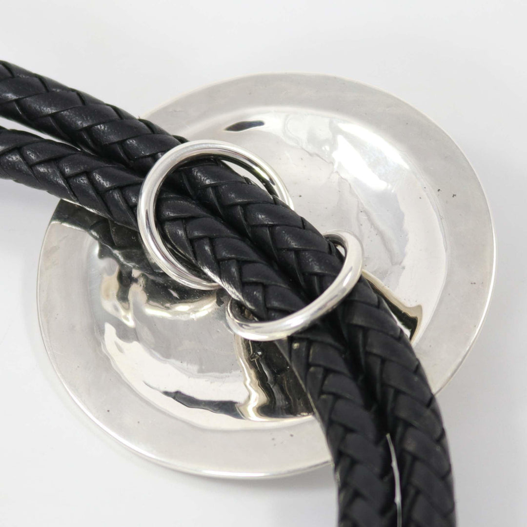 Stamped Silver Bola Tie by Kenneth Redhorse - Garland's