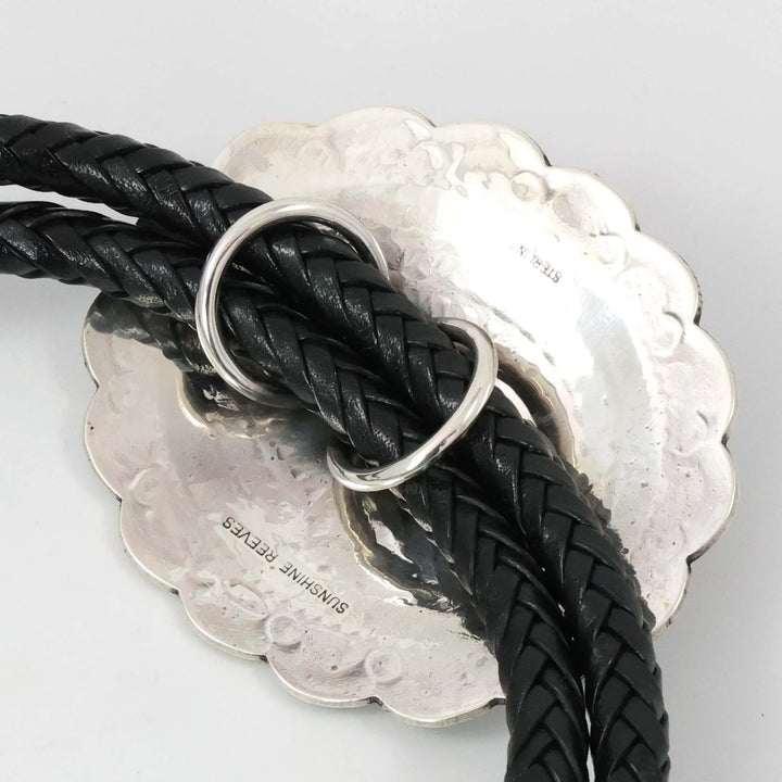 Stamped Silver Bola Tie by Sunshine Reeves - Garland's