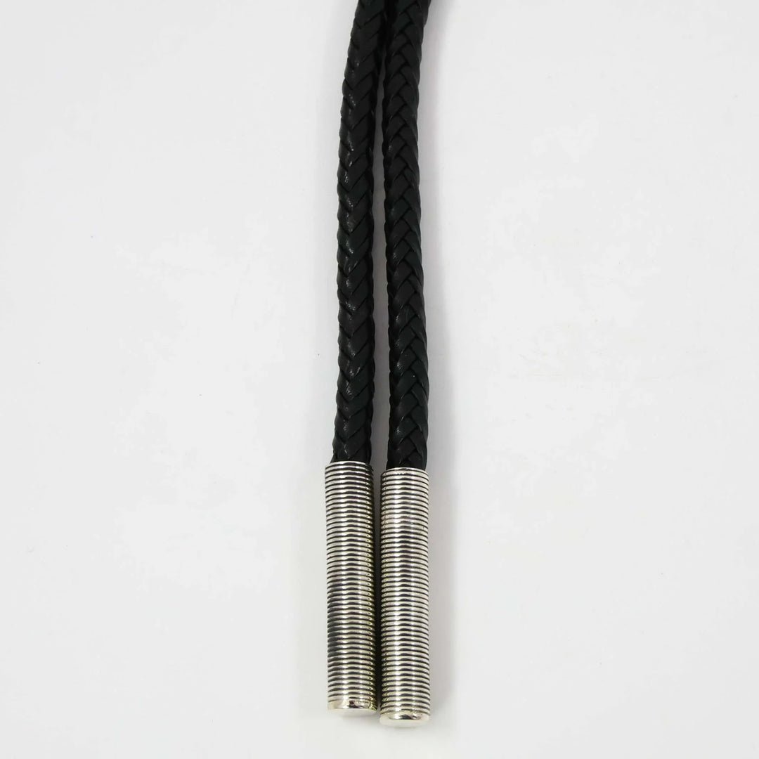 Stamped Silver Bola Tie by Sunshine Reeves - Garland's