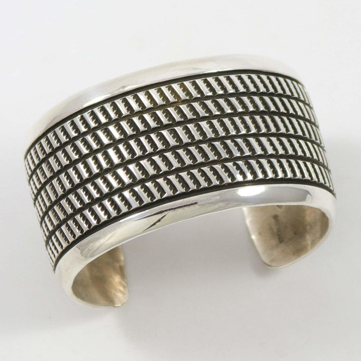 Stamped Silver Cuff by Cippy Crazyhorse - Garland's