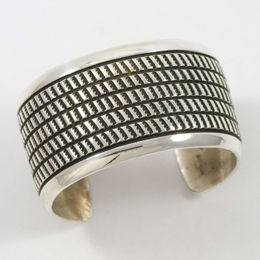 Stamped Silver Cuff by Cippy Crazyhorse - Garland's