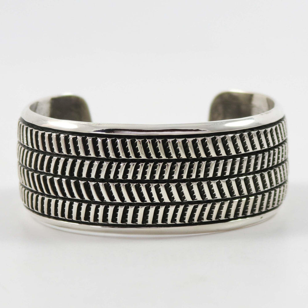 Stamped Silver Cuff by Cippy Crazyhorse - Garland's