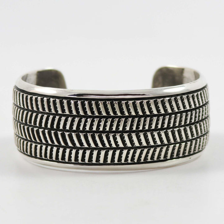 Stamped Silver Cuff by Cippy Crazyhorse - Garland's