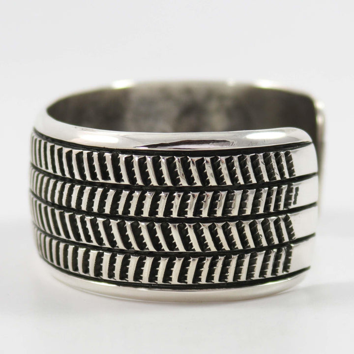 Stamped Silver Cuff by Cippy Crazyhorse - Garland's