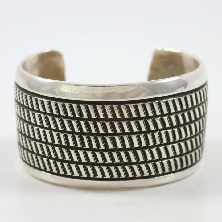 Stamped Silver Cuff by Cippy Crazyhorse - Garland's