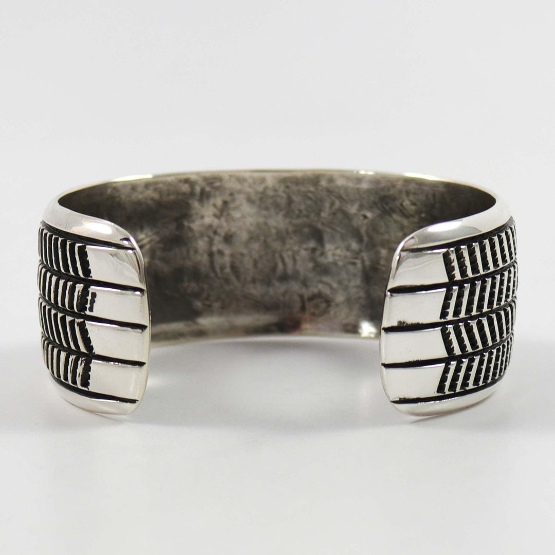 Stamped Silver Cuff by Cippy Crazyhorse - Garland's