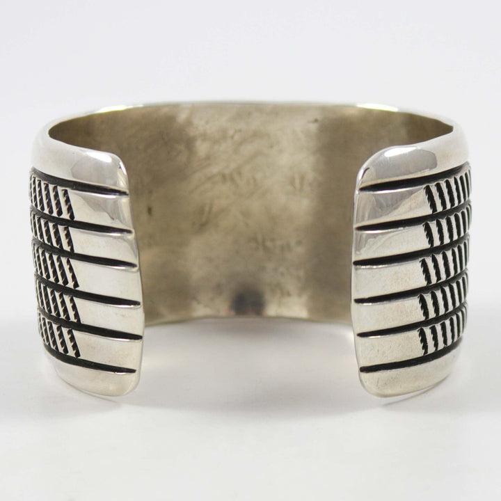 Stamped Silver Cuff by Cippy Crazyhorse - Garland's