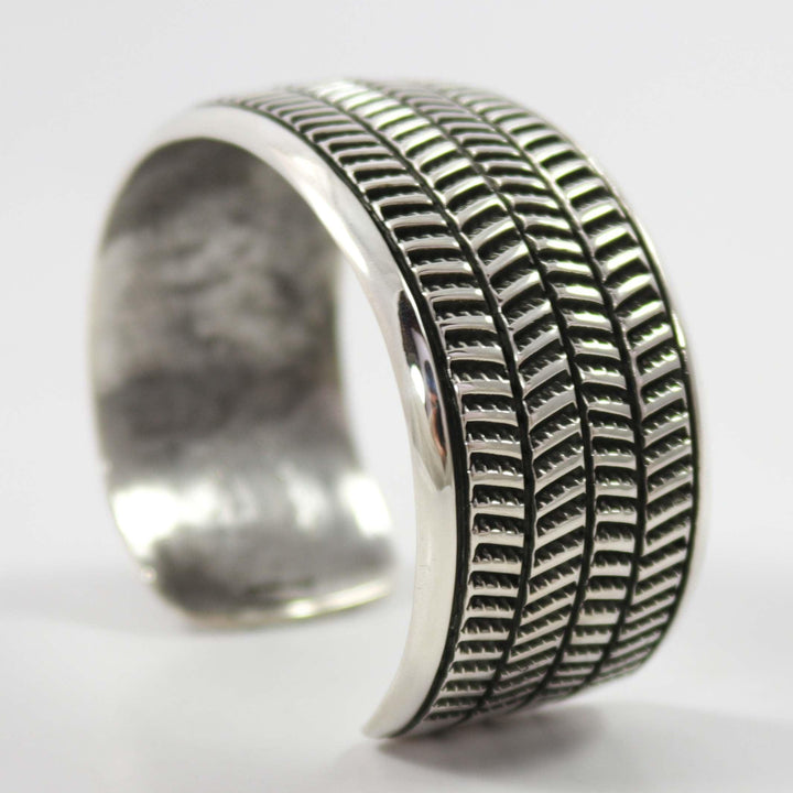 Stamped Silver Cuff by Cippy Crazyhorse - Garland's