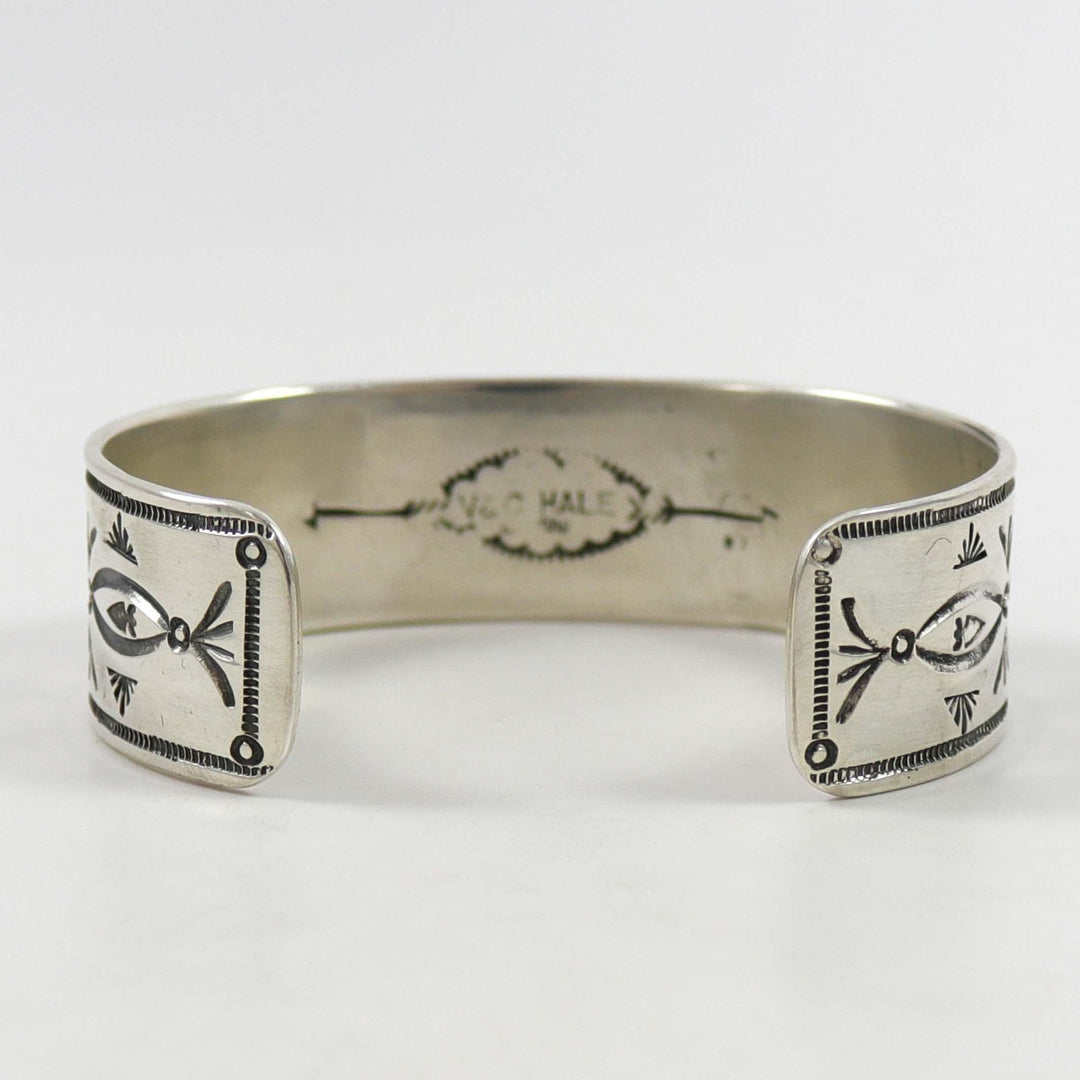 Stamped Silver Cuff by Clarissa and Vernon Hale - Garland's