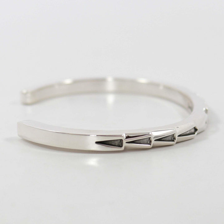 Stamped Silver Cuff by Jennifer Curtis - Garland's