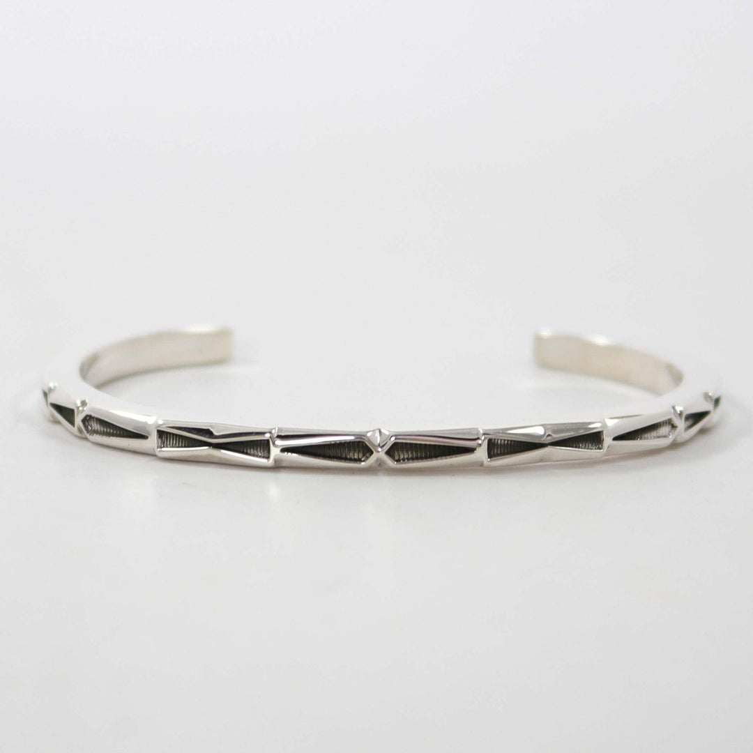 Stamped Silver Cuff by Jennifer Curtis - Garland's