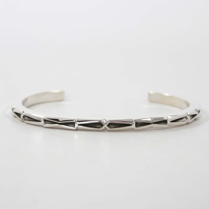 Stamped Silver Cuff by Jennifer Curtis - Garland's