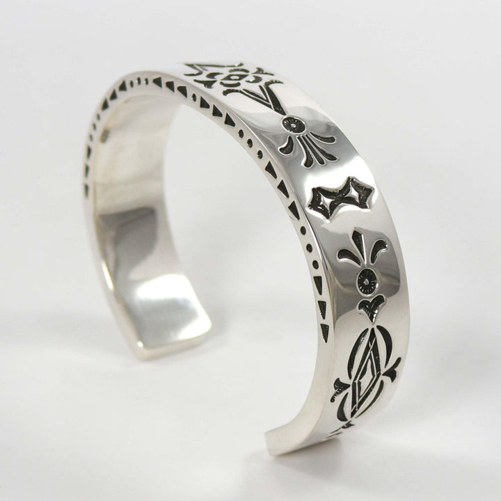 Stamped Silver Cuff by Jennifer Curtis - Garland's