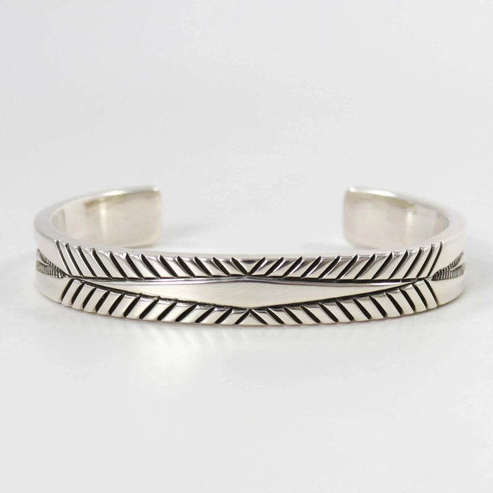 Stamped Silver Cuff by Jennifer Curtis - Garland's