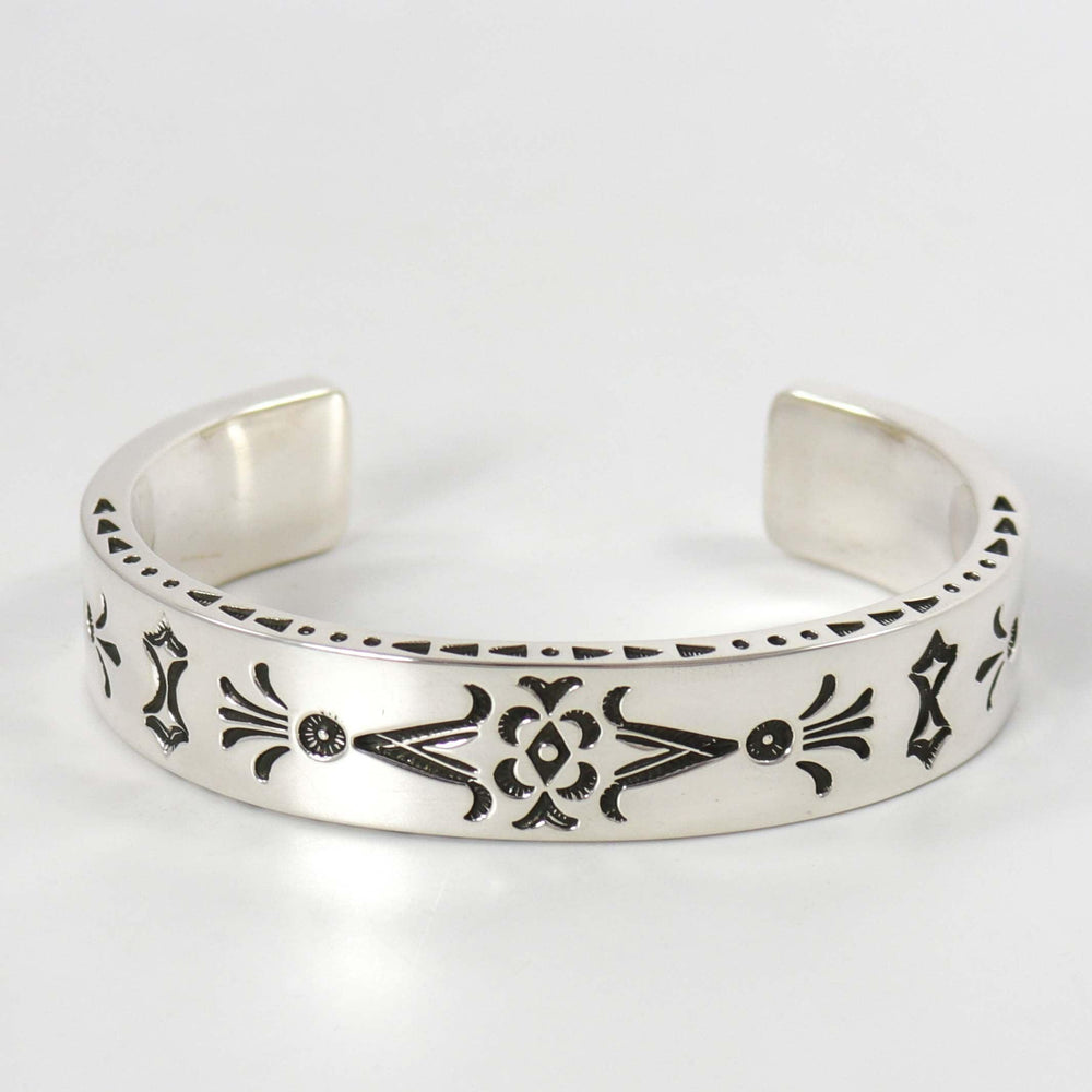 Stamped Silver Cuff by Jennifer Curtis - Garland's