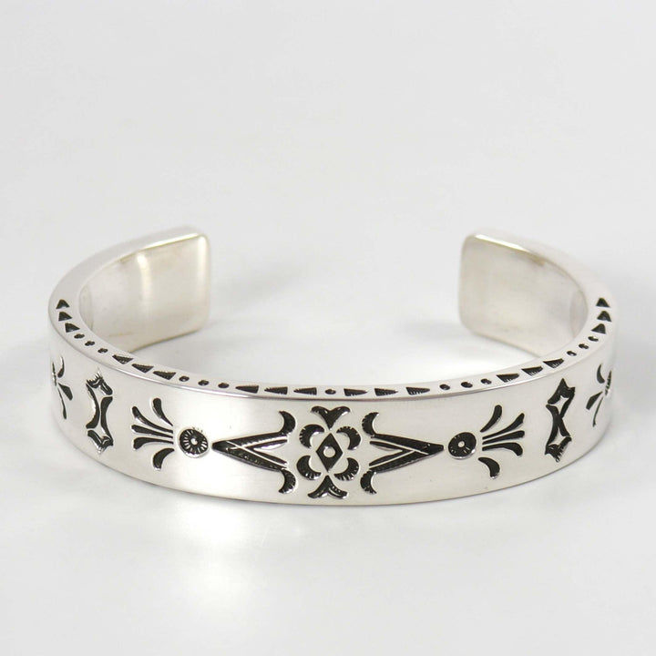 Stamped Silver Cuff by Jennifer Curtis - Garland's