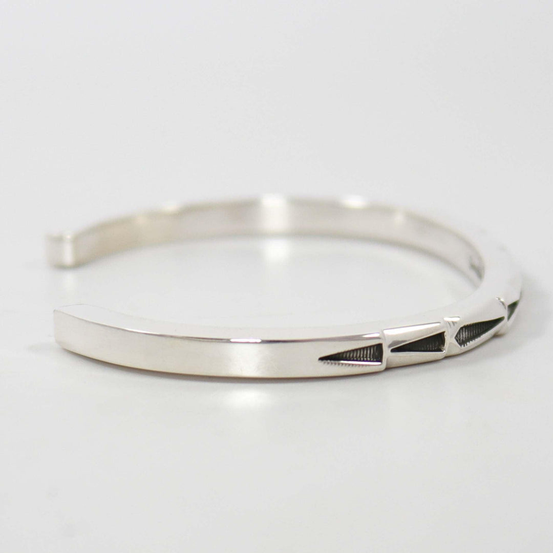 Stamped Silver Cuff by Jennifer Curtis - Garland's