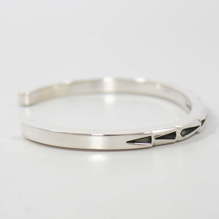 Stamped Silver Cuff by Jennifer Curtis - Garland's