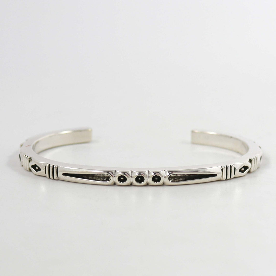 Stamped Silver Cuff by Jennifer Curtis - Garland's