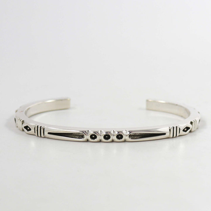 Stamped Silver Cuff by Jennifer Curtis - Garland's