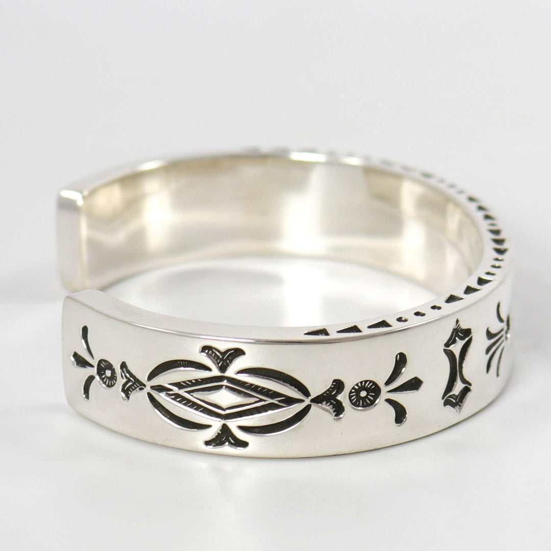 Stamped Silver Cuff by Jennifer Curtis - Garland's