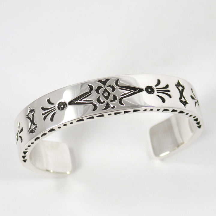 Stamped Silver Cuff by Jennifer Curtis - Garland's