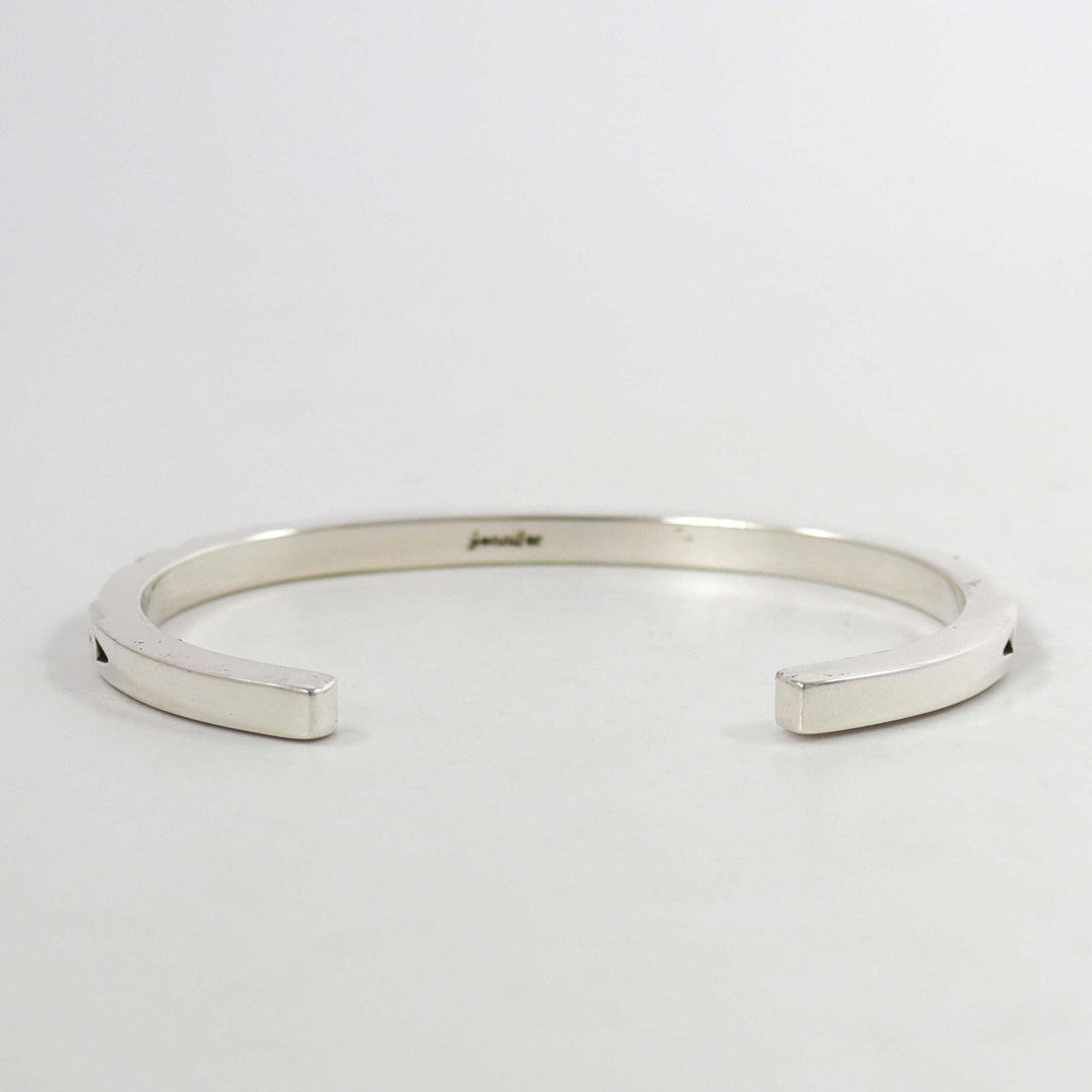 Stamped Silver Cuff by Jennifer Curtis - Garland's