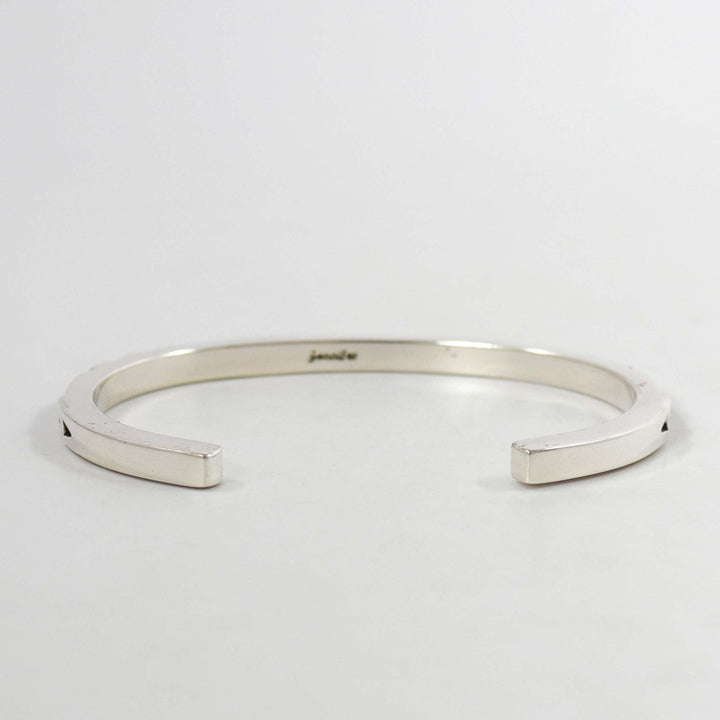 Stamped Silver Cuff by Jennifer Curtis - Garland's