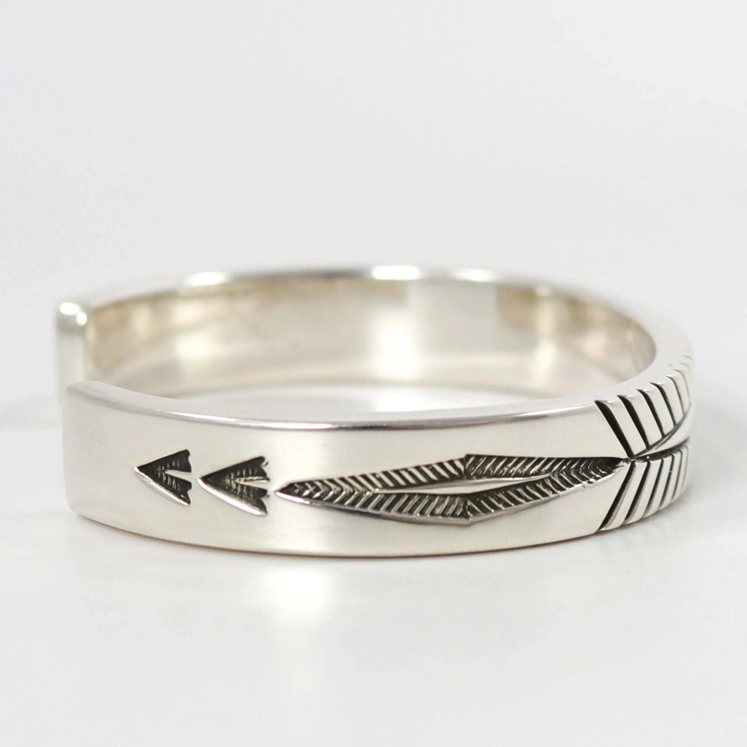 Stamped Silver Cuff by Jennifer Curtis - Garland's