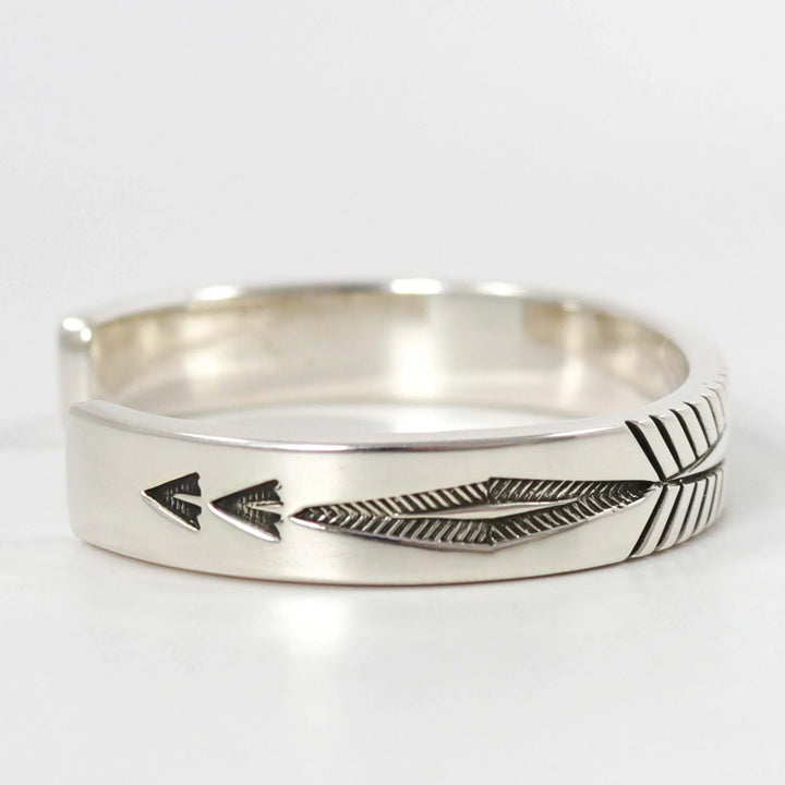 Stamped Silver Cuff by Jennifer Curtis - Garland's