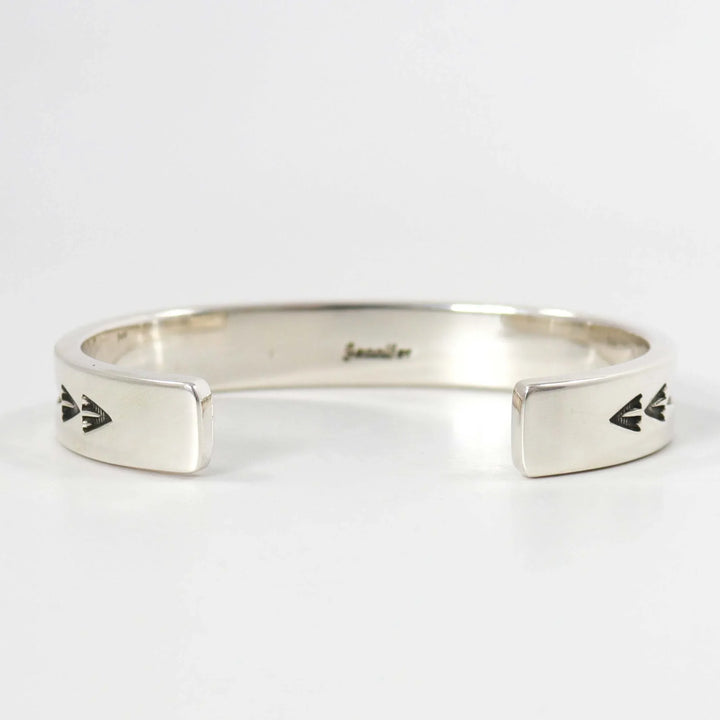 Stamped Silver Cuff by Jennifer Curtis - Garland's