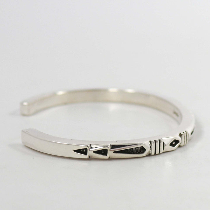 Stamped Silver Cuff by Jennifer Curtis - Garland's