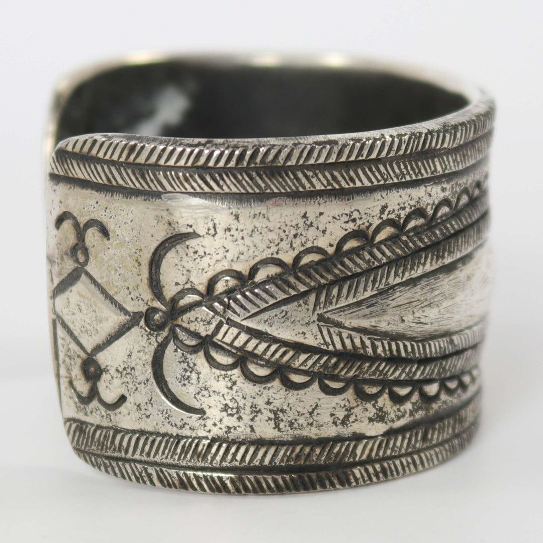 Stamped Silver Cuff by Jock Favour - Garland's