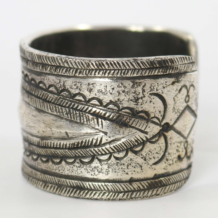 Stamped Silver Cuff by Jock Favour - Garland's