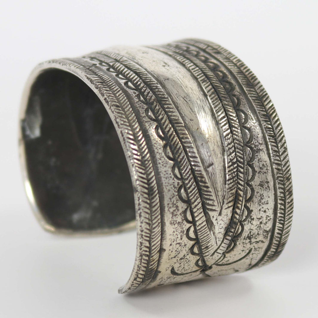 Stamped Silver Cuff by Jock Favour - Garland's