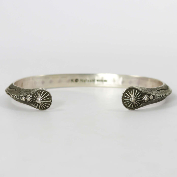 Stamped Silver Cuff by Karl Nataani - Garland's