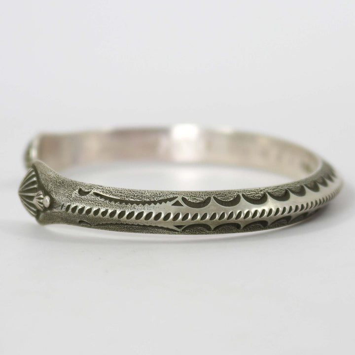 Stamped Silver Cuff by Karl Nataani - Garland's